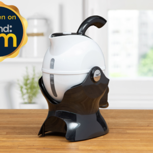 Black and White Uccello Kettle with as seen on Ireland AM badge