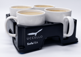 Muggi Cup Holder with 4 cups of tea