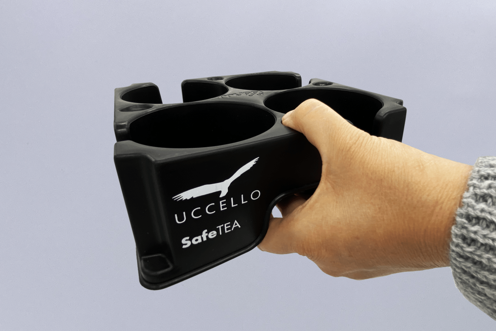 Uccello-Muggi-finger-holes Muggi Cup Holder with 4 thumb holes